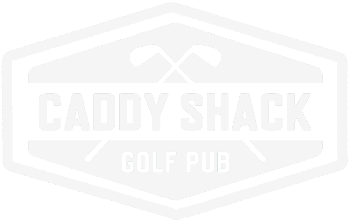 Caddy Shack Golf Pub | logo in white/grey | Decatur, IL
