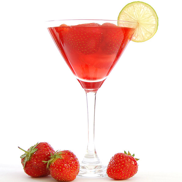 strawberry sunset cocktail